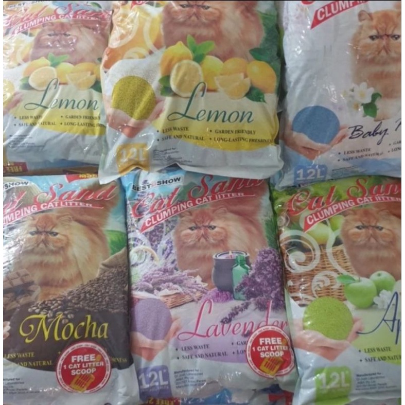 Pasir Catsand 12l pasir kucing wangi gumpal pasir BENTONITE