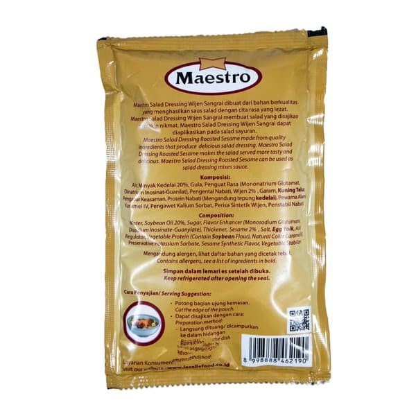 SALAD DRESSING WIJEN SANGRAI MAESTRO 100ML ROASTED SESAME SAUCE POUCH
