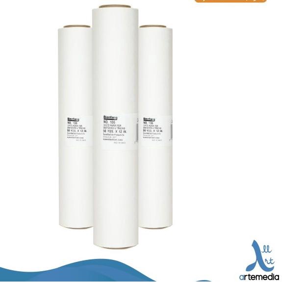 

Bienfang White 20YDS x 12inch Sketching & Tracing Paper Roll Kertas
