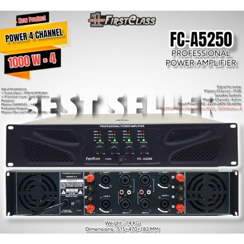 Power Firstclass FC A5250 Original Amplifier FirstClass FC A 5250