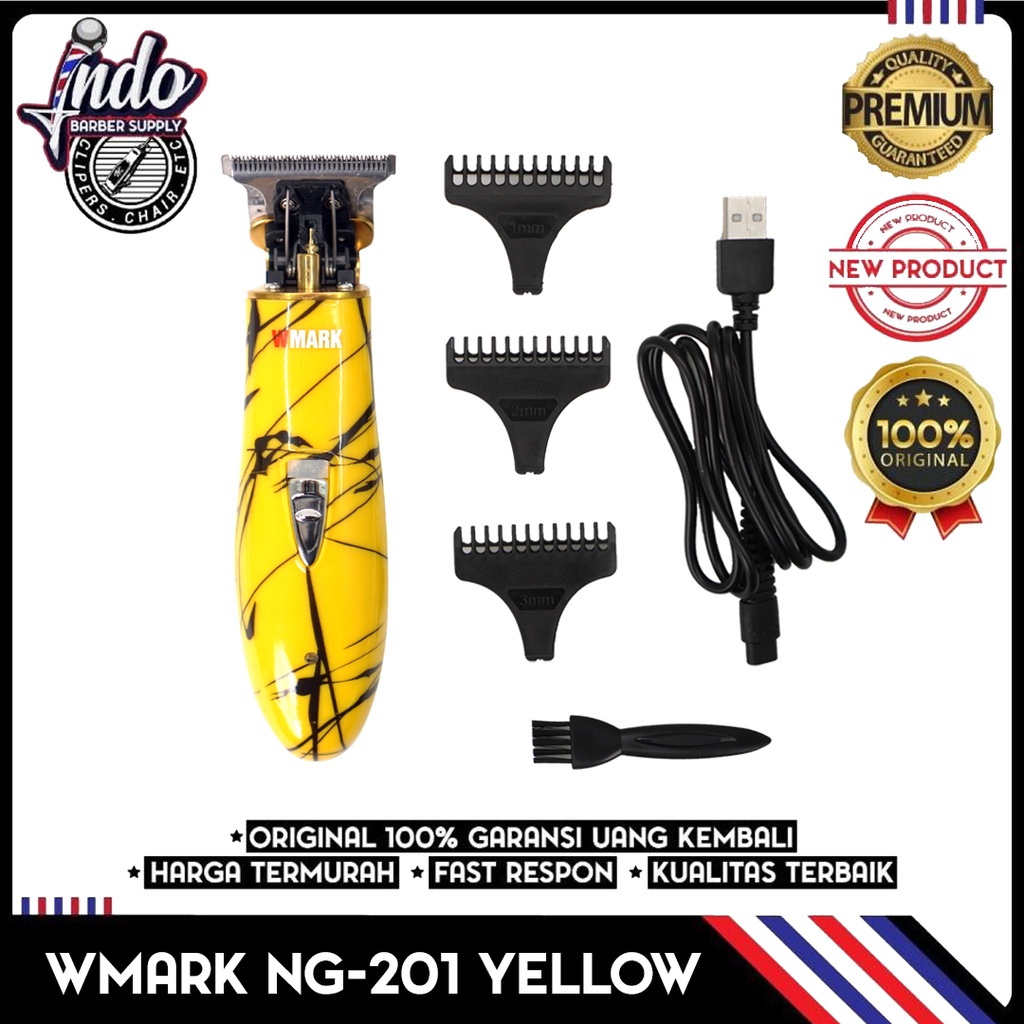 WMARK 201 TRIMMER T WIDE BLADE / CUKUR JENGGOT KUMIS OUTLINE/ DETAILER