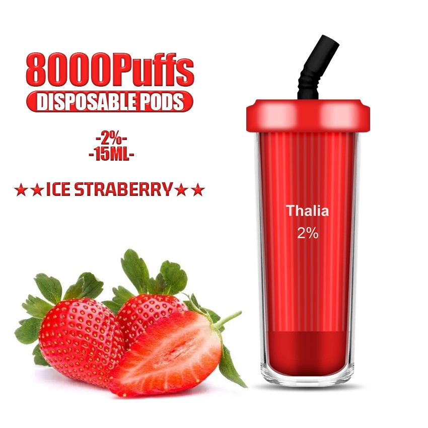 Thalia Milk-Cup-Vape Vapoor pod/Vape sekali pakai(disposable) Berbagai rasa 8000 PUFF Disposable Pods Vape Chargeble