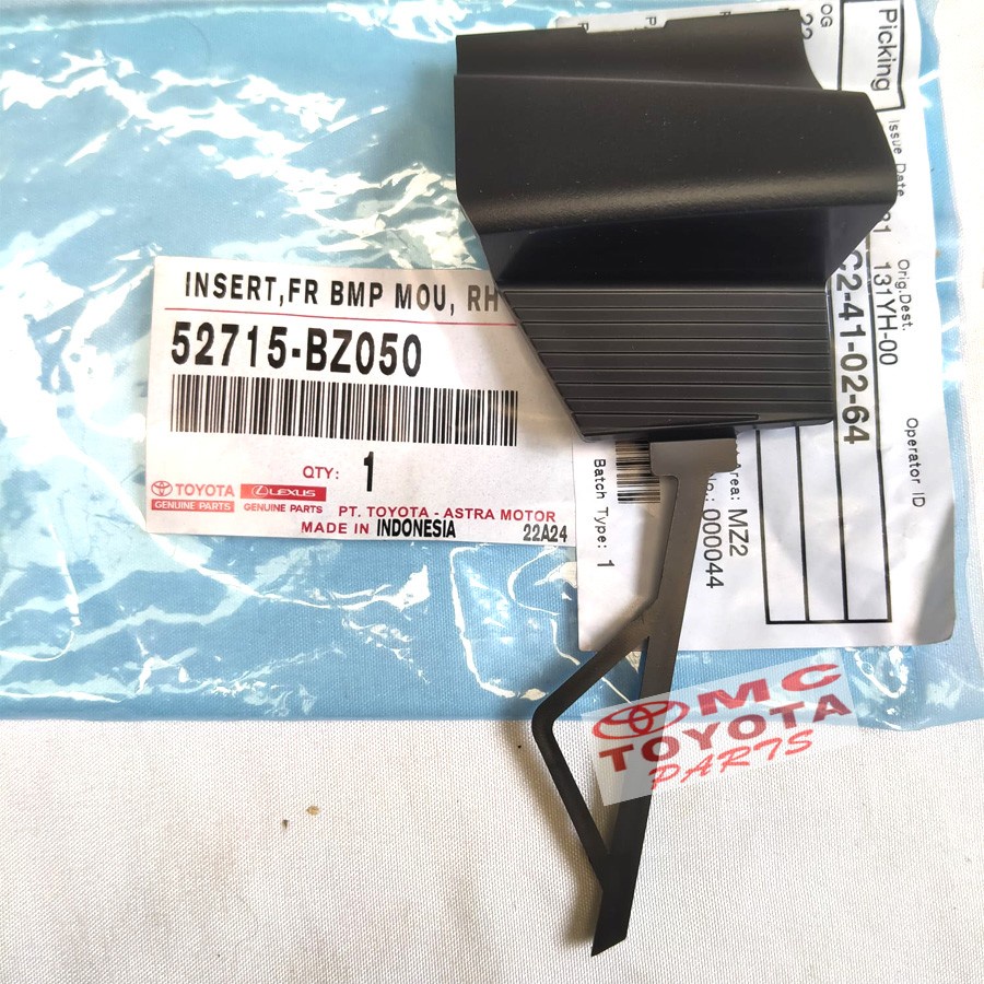 Tutup Cover Extension Bumper Depan Kanan Calya Sigra 52715-BZ050