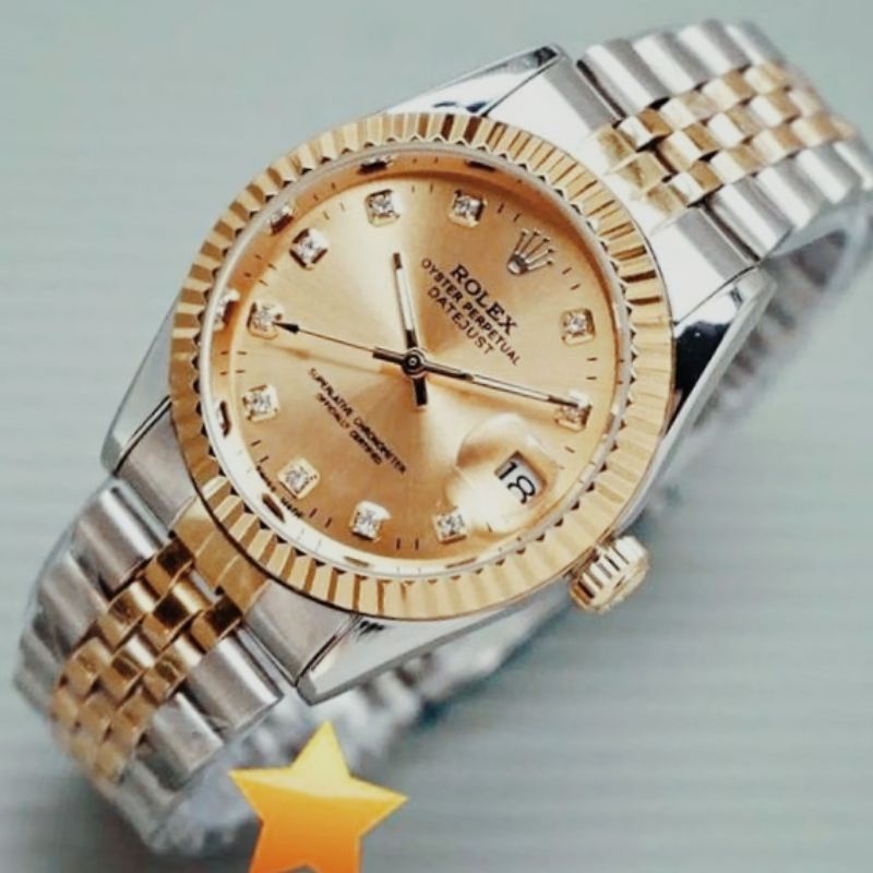 Jam Tangan Pria Otomatis Tanpa Batrai / Fhasion pria Rolx Harga Set