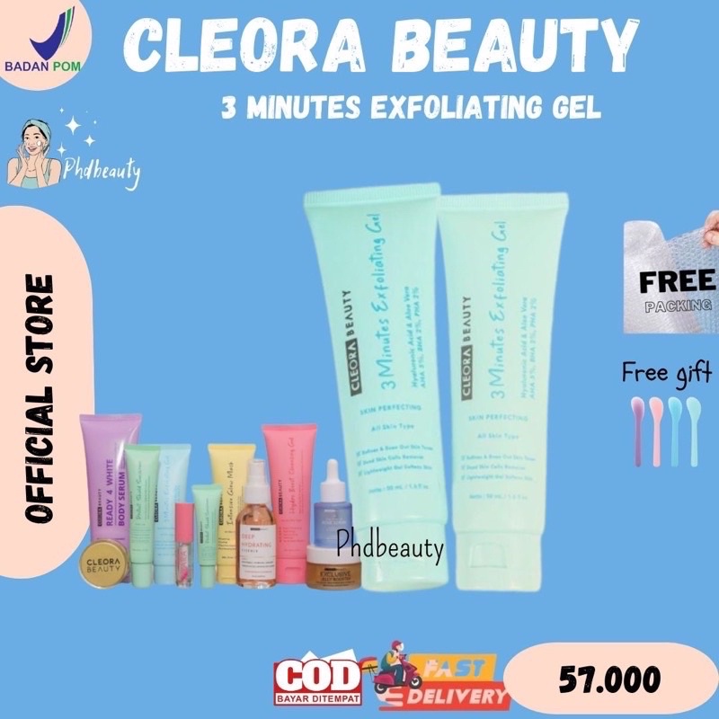 ‼️SIAP KIRIM‼️Cleora 3 Minutes Exfoliating Gel cleora beauty