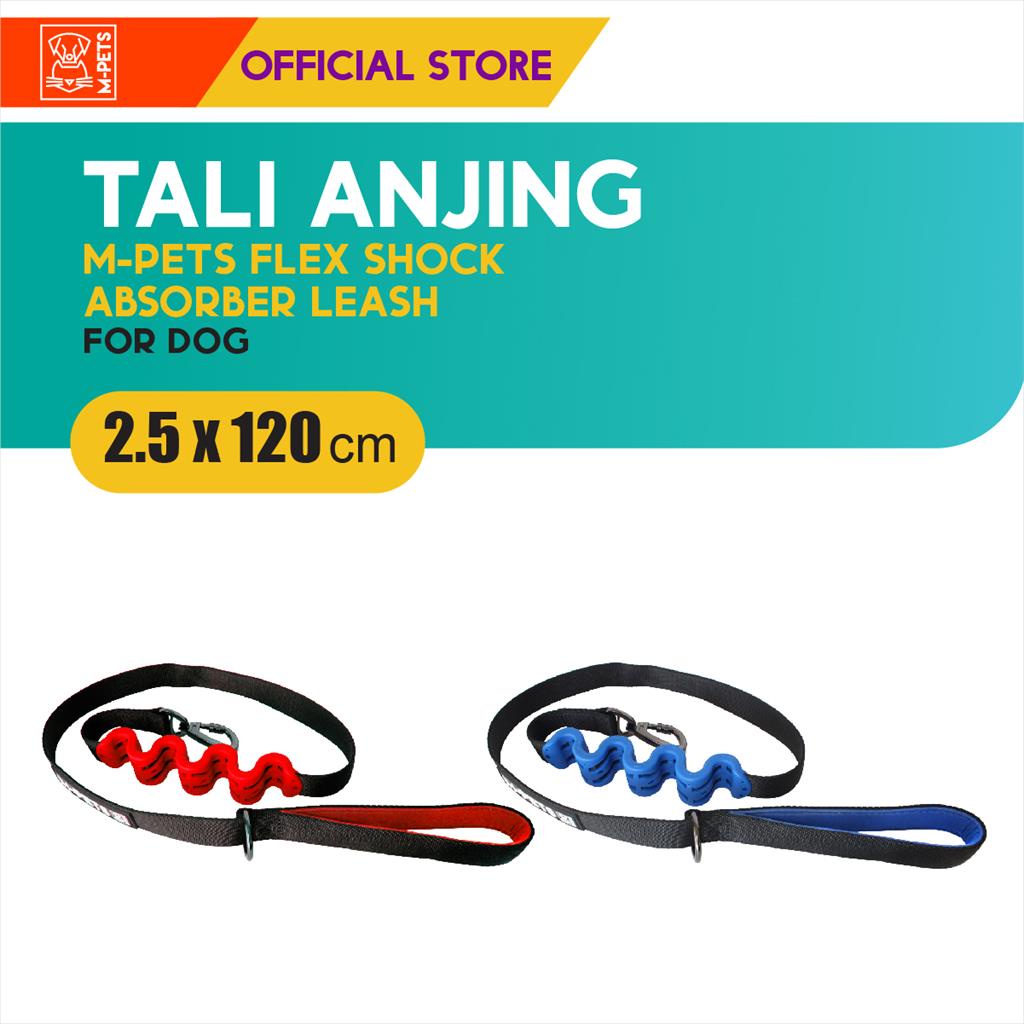 M-Pets Flex Shock Absorber Dog Leash Medium / Tali Tuntun Anjing