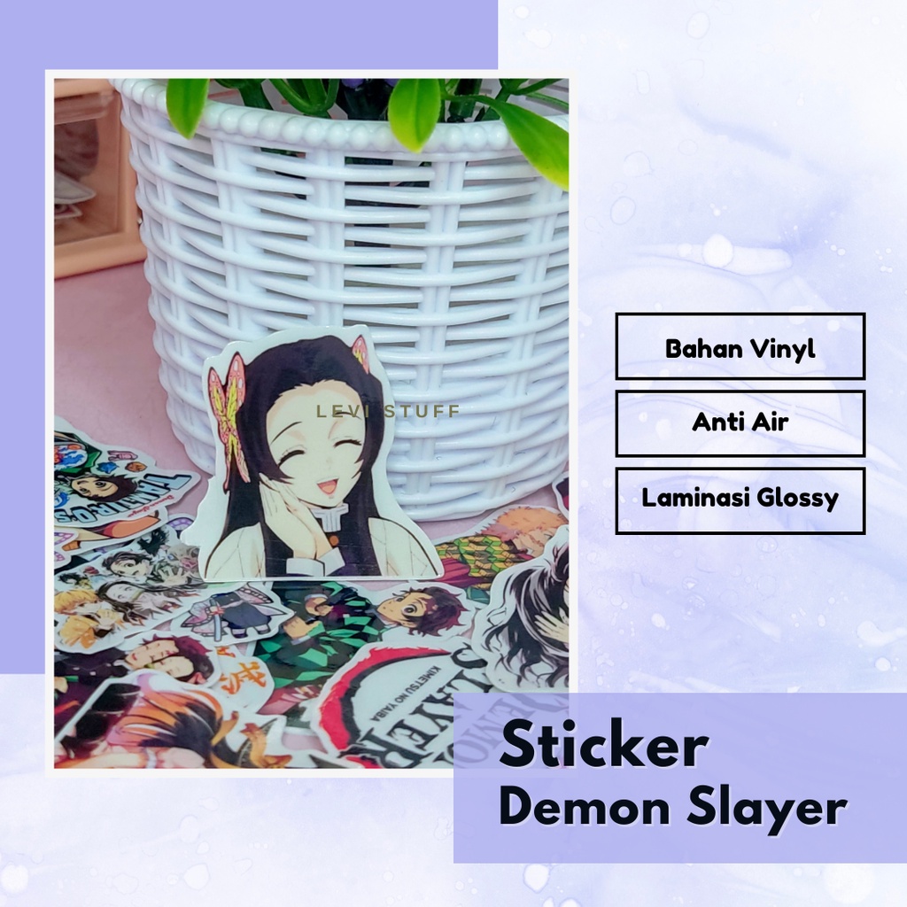 

Sticker Anime Kimetsu No Yaiba [pcs] Vinyl Tahan Air / Demon Slayer / Sticker Kawai / Keren / Lucu / DIY / Buku / Tumblr / Gift
