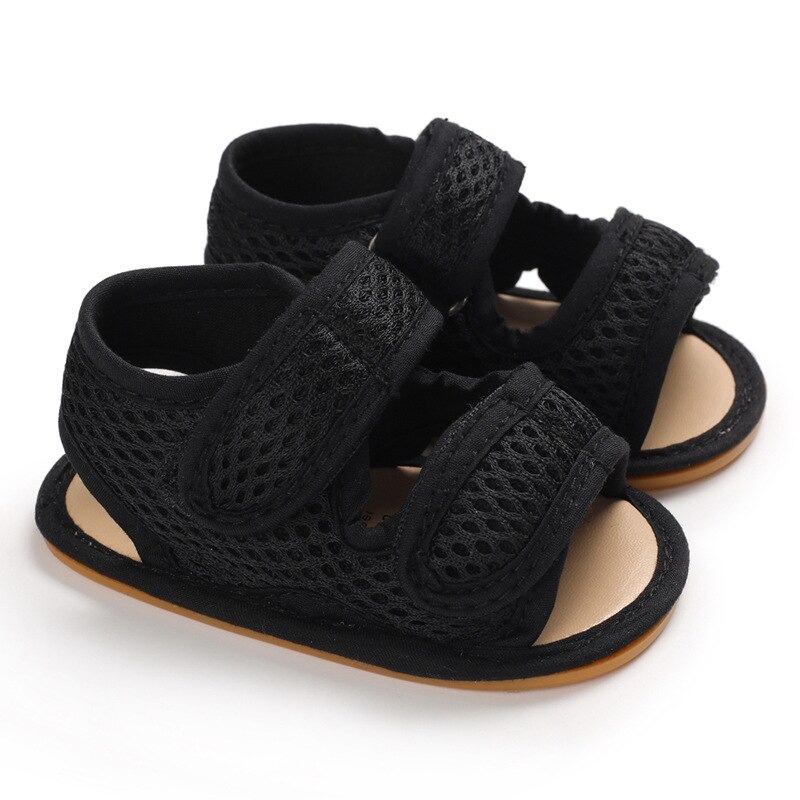 Sandal Bayi Laki Laki Perempuan Umur 0 6 12 14 Sendal Bayi Laki Laki Perempuan 1 Tahun Sepatu Sendal Bayi Laki Laki Perempuan-Hitam