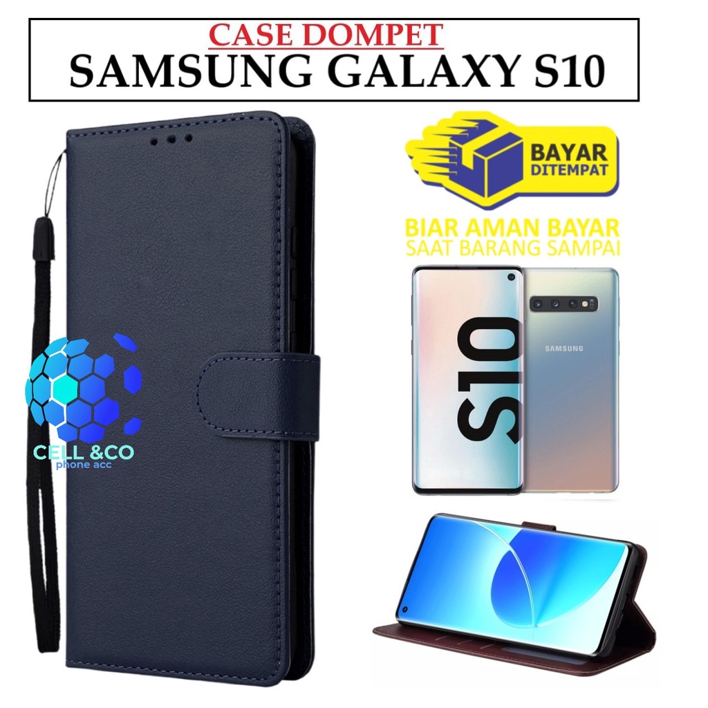 SAMSUNG GALAXY S10 CASE FLIP LEATHER WALLET PREMIUM FLIP CASE BUKA TUTUP KESING HP CASING FLIP CASE WALLET SAMSUNG GALAXY S10