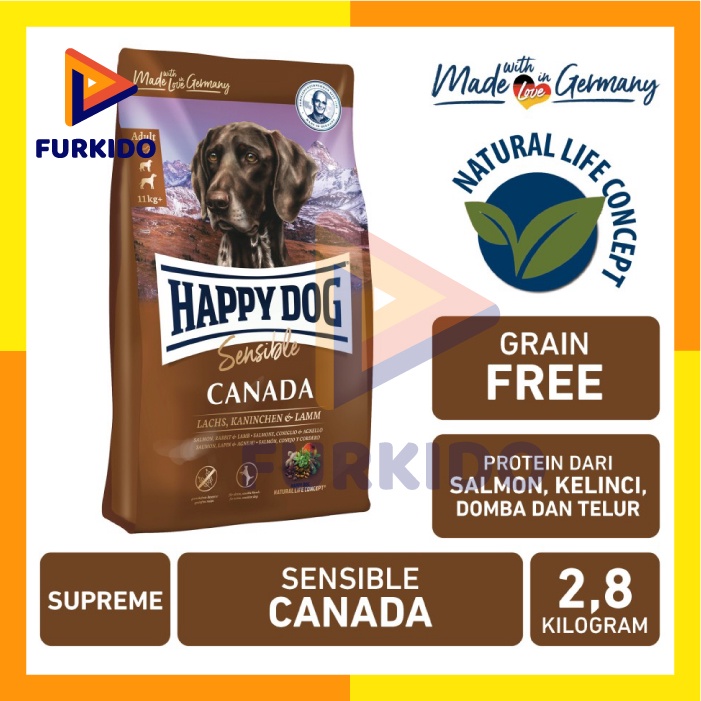 Happy Dog Supreme Sensible Canada 2,8 Kg / Makanan Kering Anjing