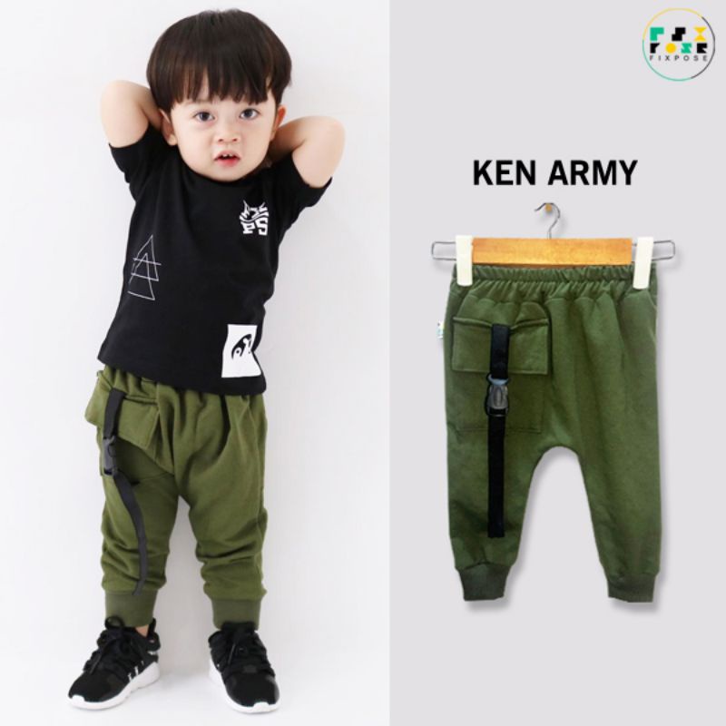 celana panjang anak KEN army