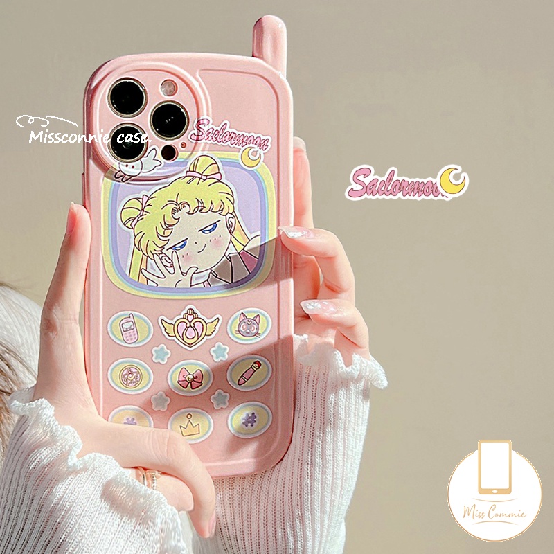 Soft Case Hp Gambar Sailor Moon Model Jepang / Retro Untuk IPhone XR / 7 / 8plus / 11 / 12 / 13 / 14pro MAX / X / XS MAX / SE