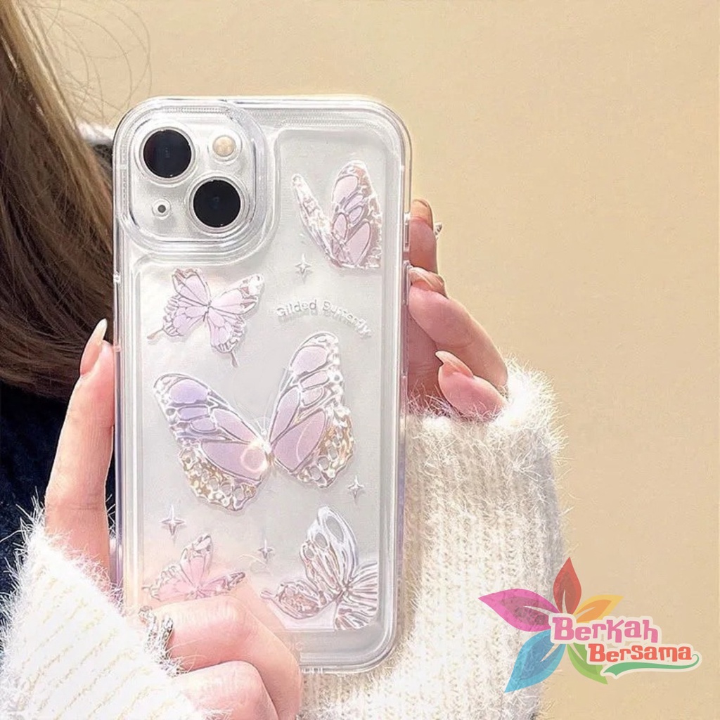 SS116 SOFTCASE TRANSPARAN MOTIF KUPU KUPU IPHONE 12 MINI PRO MAX 13 14 PRO MAX PLUS BB7319