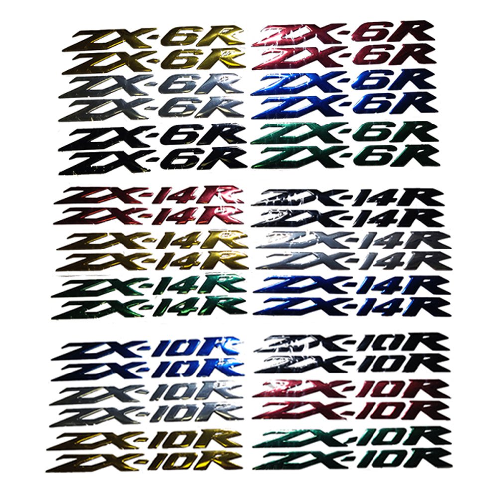 &For Kawasaki Ninja ZX10R ZX14R ZX6R ZX7R ZX9R ZX12R Z250 Motorcycle 3D Emblem Badge Decal Tank Nin