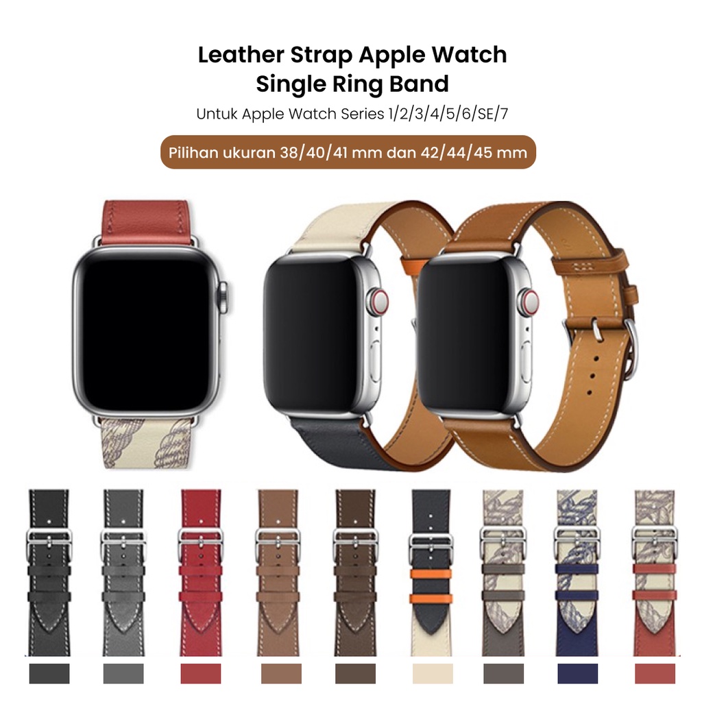 Apple Watch Leather Strap iWatch Replacement Band S7 41 mm 45 mm S6 5 4 3 2 1