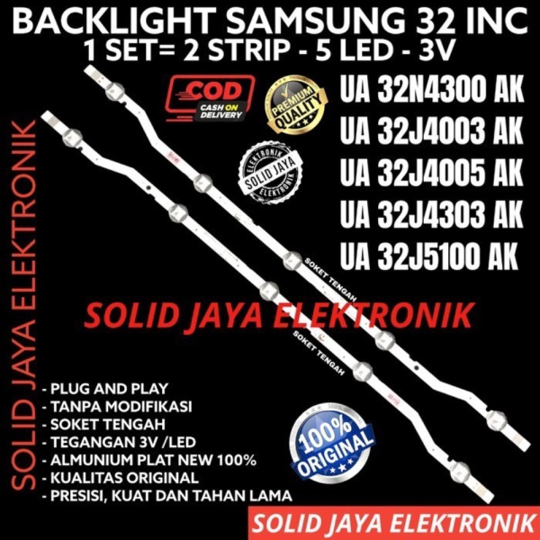 BACKLIGHT TV LED SAMSUNG 32 IN UA32N4300 UA32J4003 UA32J5100 LAMPU BL Diskon
