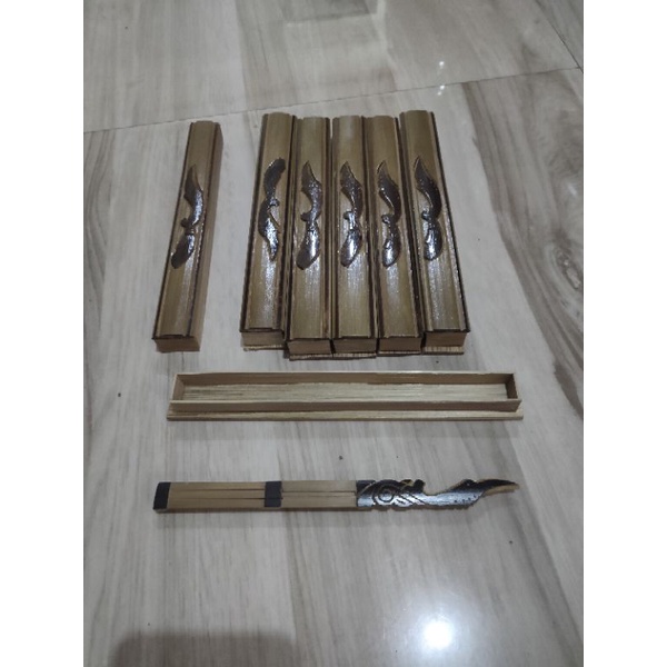 Karinding Ukir Kujang Bambu  Wulung