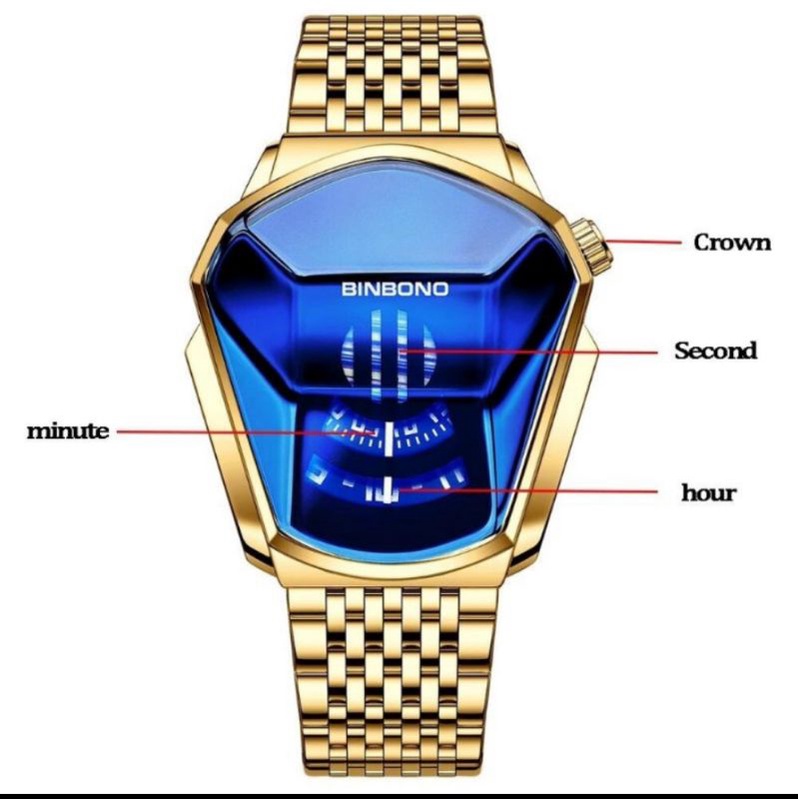 water resist jam tangan pria asli binbond original