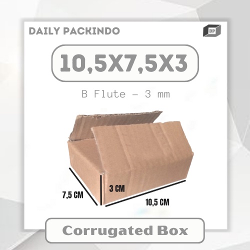 

Kardus/Packing/Dus/Corrugated/Box Ukuran 10,5x7,5 Cm Baru B Flute Baru