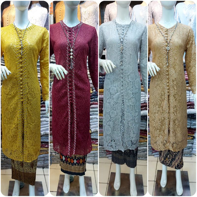 kebaya brukat atasan payet