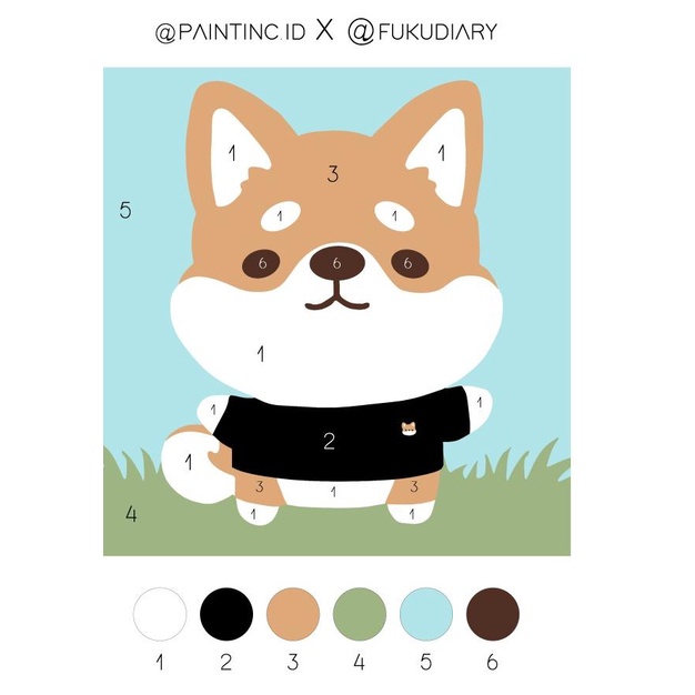 

Paint by Numbers Kit: Paintinc ID X Fukudiary | Painting Kit | Hampers - TANPA KUAS