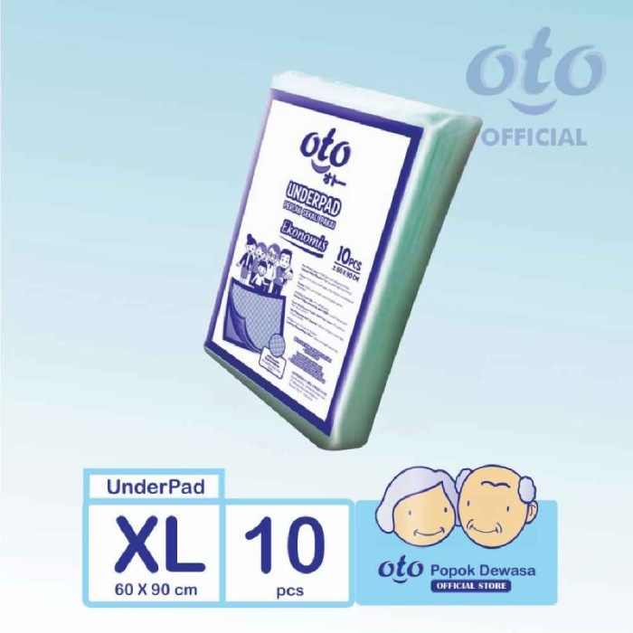 aksesoris - underpad, perlak, pad RAK - OTO Under Pad Underpad Perlak Sekali Pakai Alas Pasien Menyerap Urine isi 10pcs x 12 Pack