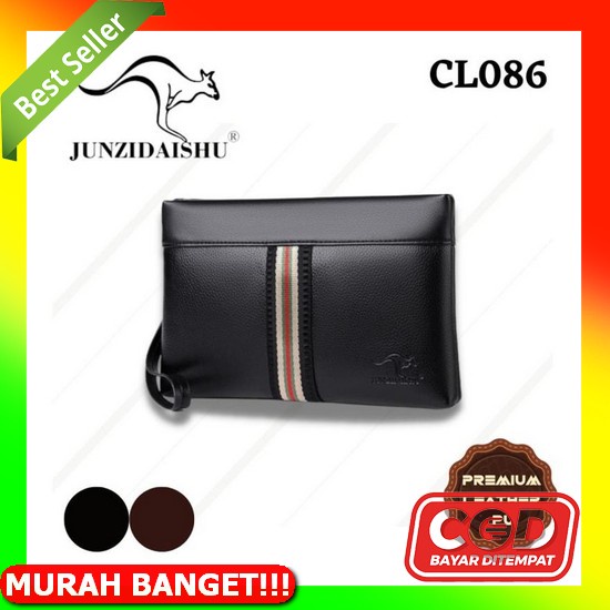 Pouch Bag Bally Leather Premium Import, Handbag Bally Branded Pria, Tas Tangan Pria Cl086 - Clutch K