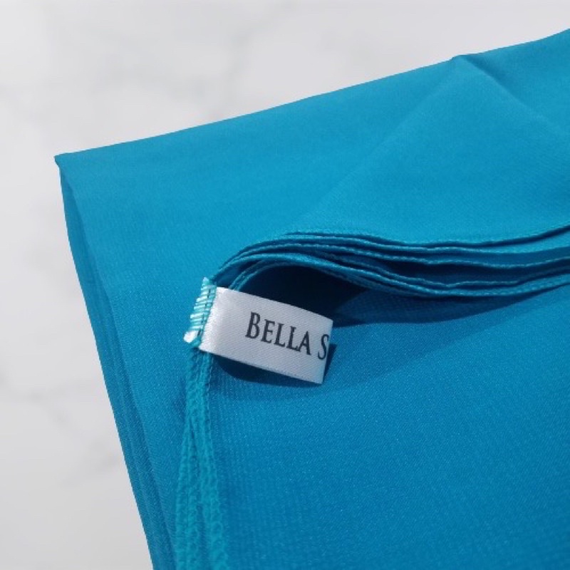 Bella Square Biru Tosca Hijab Segiempat Biru Tosca Bella Square Premium