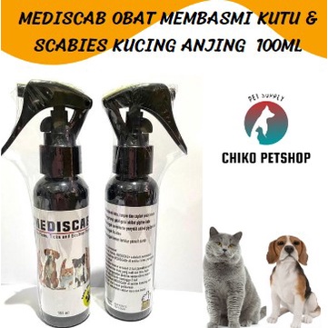 Mediscab obat anti kutu &amp; scabies kucing anjing 100ml