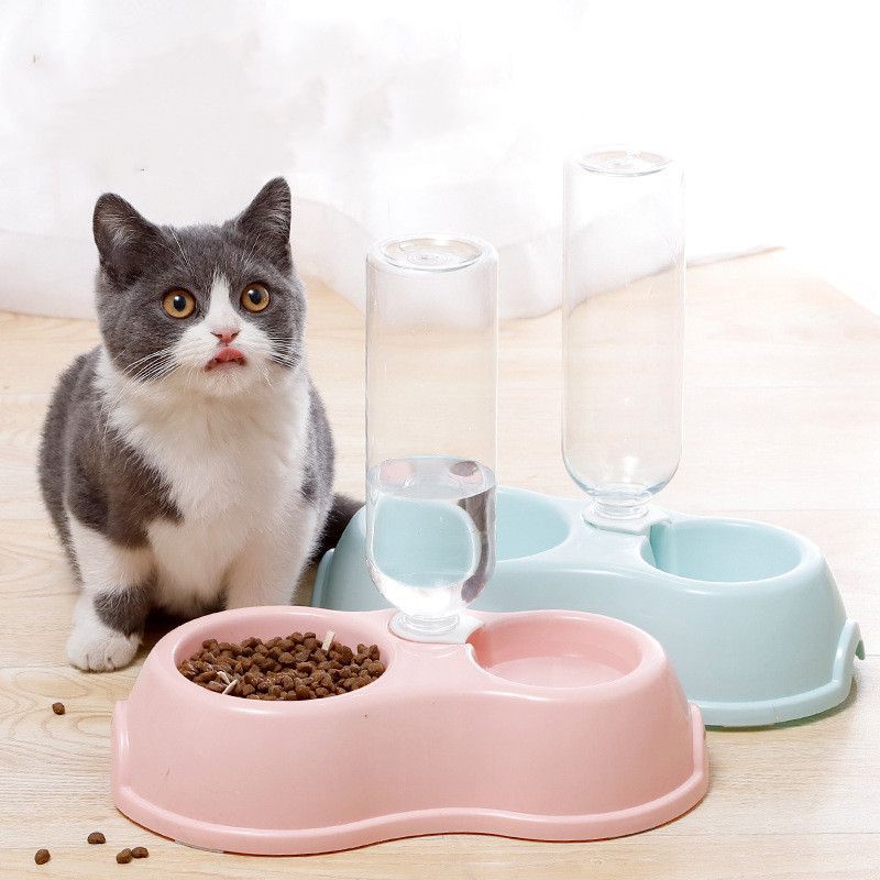 Tempat Makan Kucing Dispenser Air Auto | Pet Feeder Bowl Dispenser