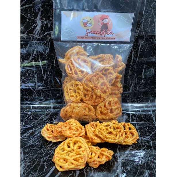 Jual Krupuk Seblak Mawar Pedas 100gr Gurih Nikmat Shopee Indonesia