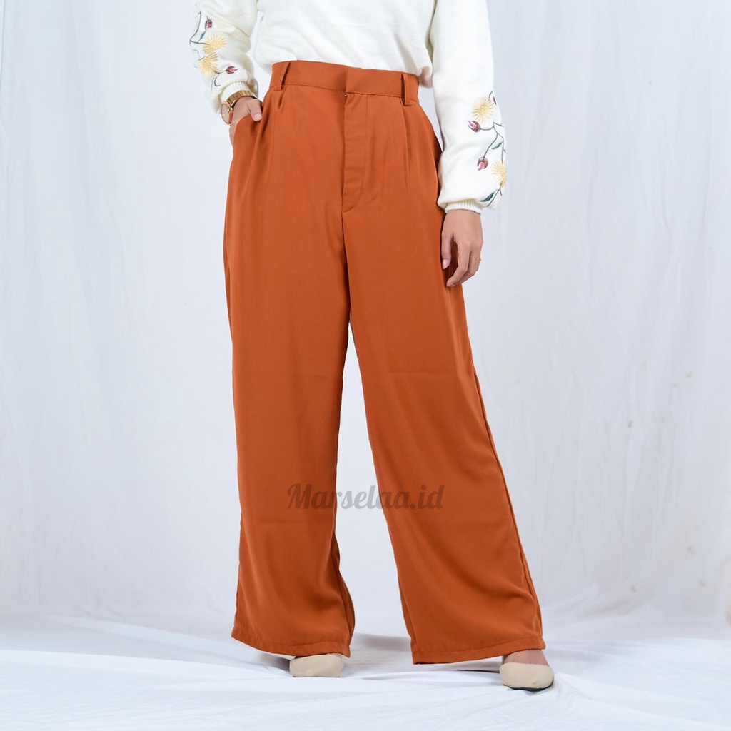 LOOSE PANTS / HIGHWAIST KULOT / KULOT POLYESTER