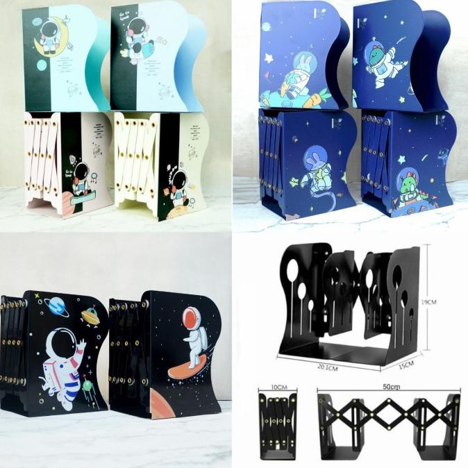 Sandaran Pembatas Buku Besi | Book End | Book Holder | Pembatas Buku