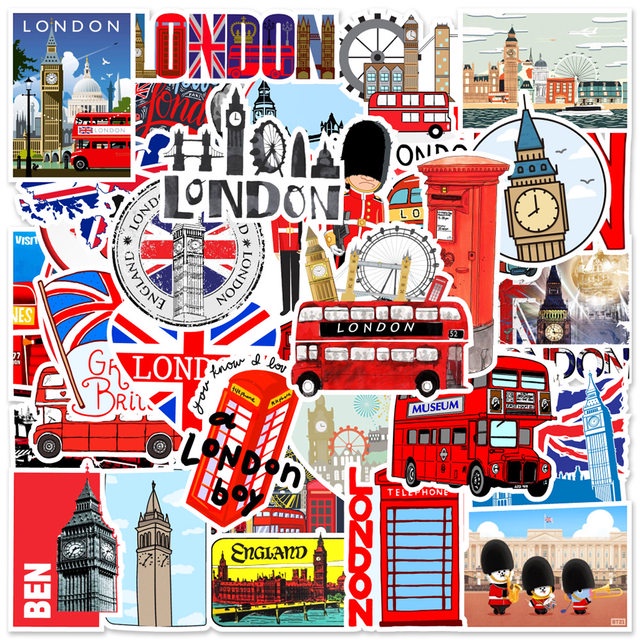 

Stiker Travel London Pack Random | High Quality