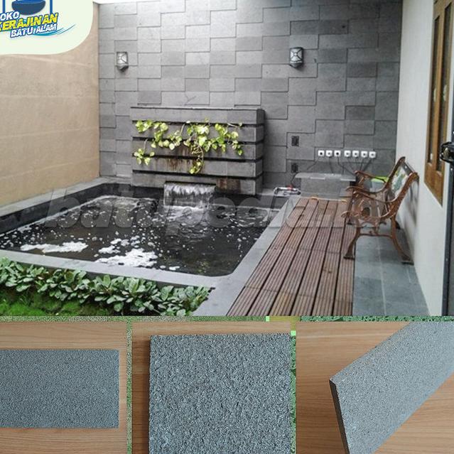 Jual Batu Alam Andesit Flamed Cocok Untuk Dinding, Lantai, Kolam