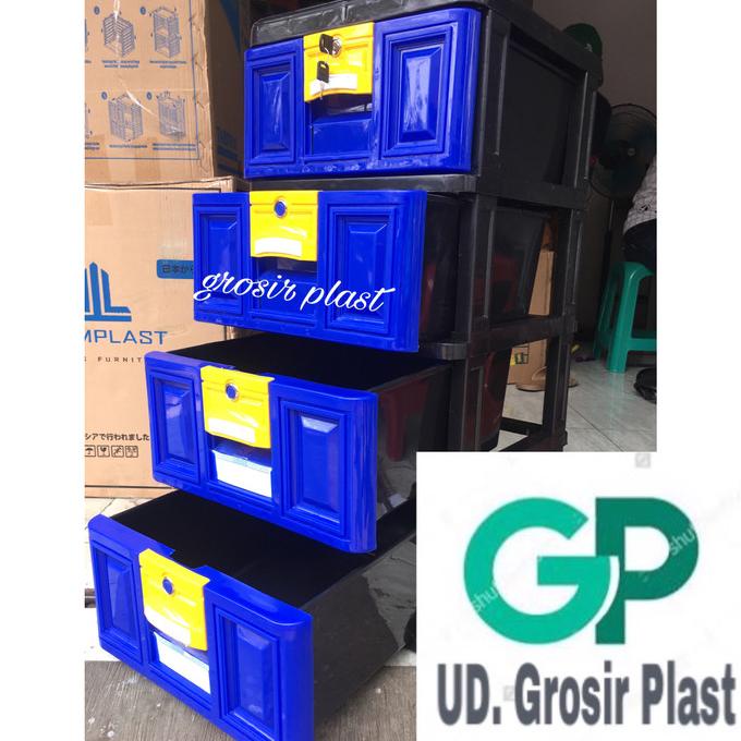 

lemari laci lemari plastik lemari pakaian napolly STB400 stock ready