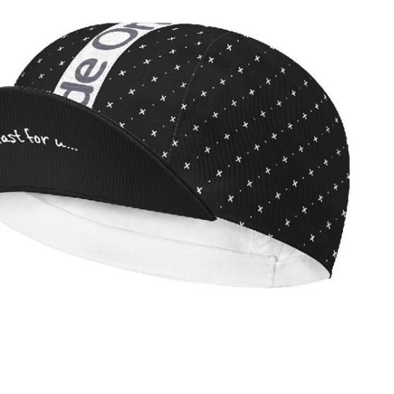 Cycling Cap - Made On Earth Hitam ( Topi Sepeda, Cycling Cap)