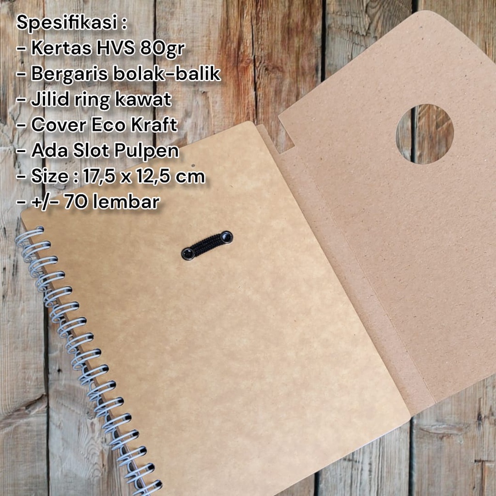 

Notes / Memo Cover Eco Craft / Kertas Daur Ulang