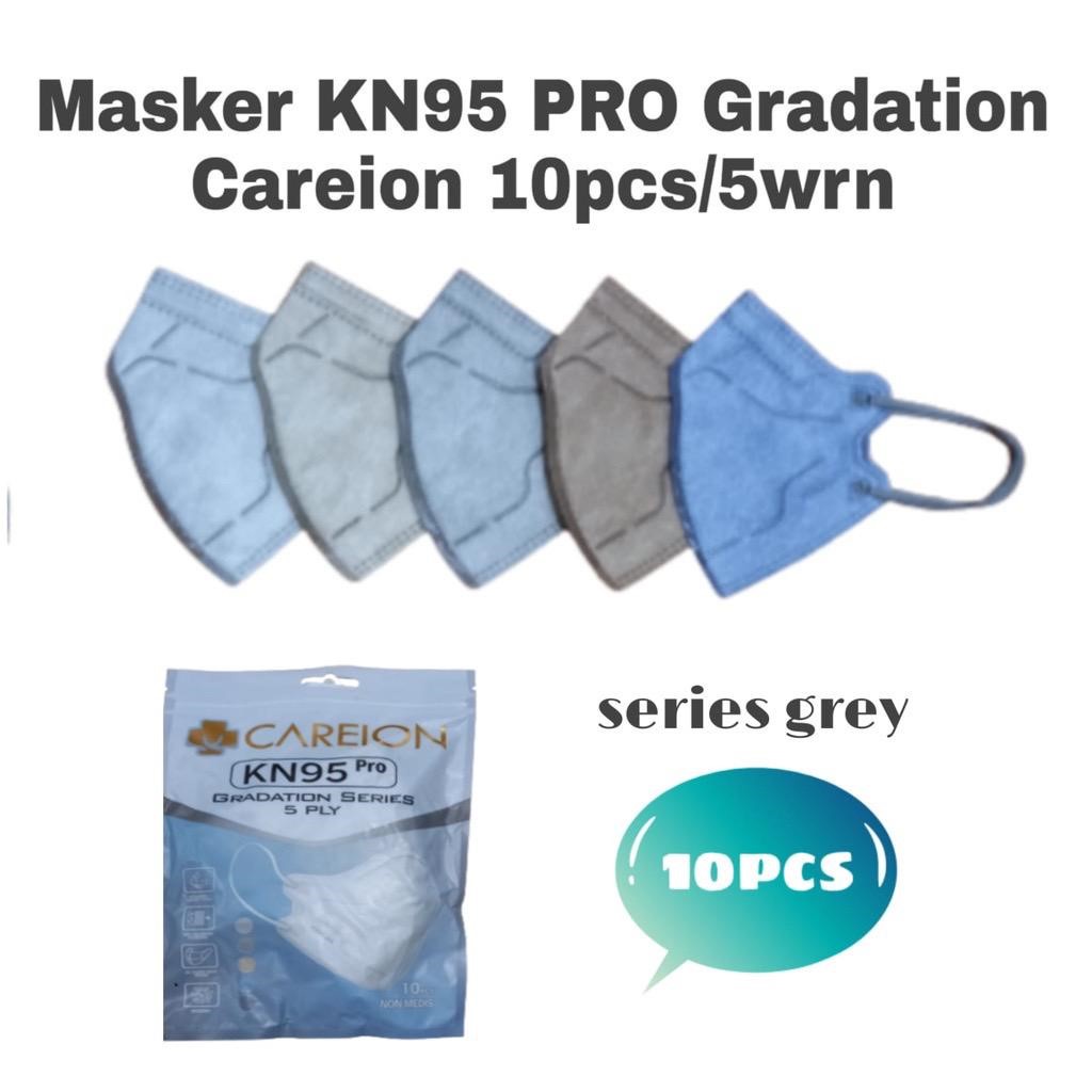 MASKER CAREION KN95 5 PLY PRO GRADATION SERIES MASKER KN 95 PRO DEWASA 10 PICS