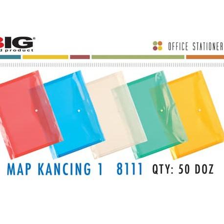 

£ Map Kancing 1 Punggung BIG Folio 8111 (1 Pak isi 12 Biji) ケ