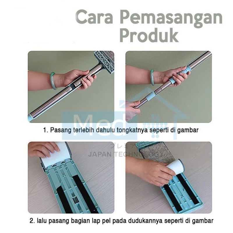 Flat Mop Alat Pel Lantai Tarik