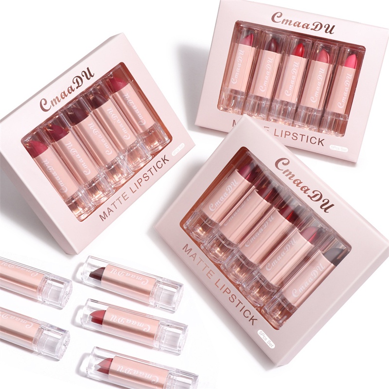 CSG112 CMAADU Matte Lipstik 12 Matte Waterproof Lipstick Long Lasting