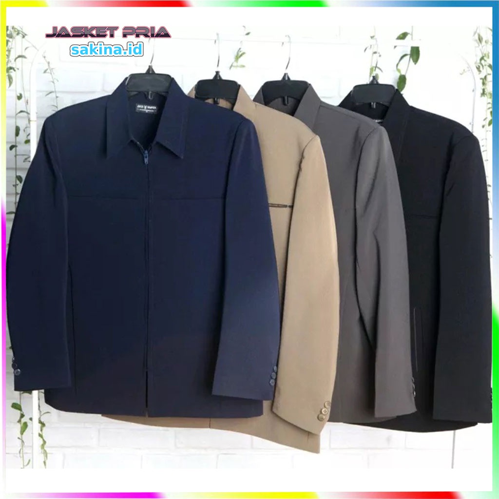 Jaket Semi Jas Premium Jumbo Remaja Dewasa Variasi Satu Warna Banyak - jasket pria - jasket formal -