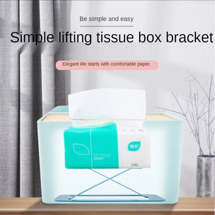 (SerbaSerbi)Bracket tissue kotak tisu kosmetik wajah / Tatakan Tisu Memompa Tisu Pegas Otomatis