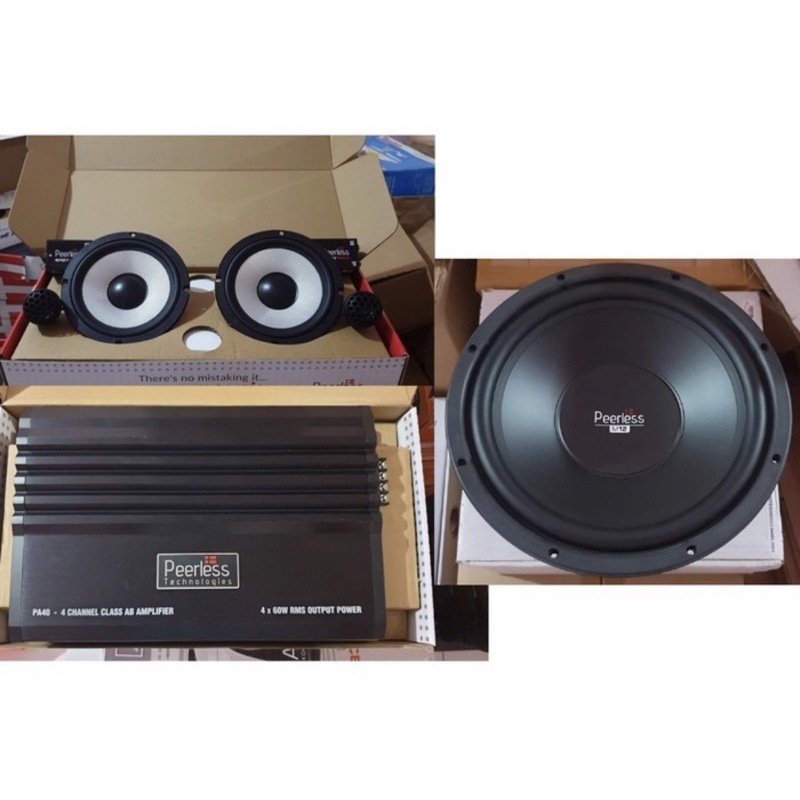 PAKET AUDIO PEERLESS 2 WAY FULL RANGE SUPER SOUND QUALITY