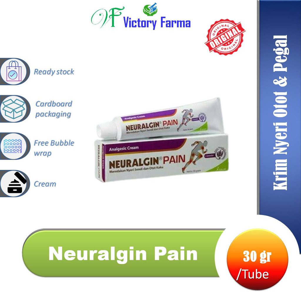 Neuralgin Pain Tube @ 30 gr/ Kri Nyeri otot/Pegal