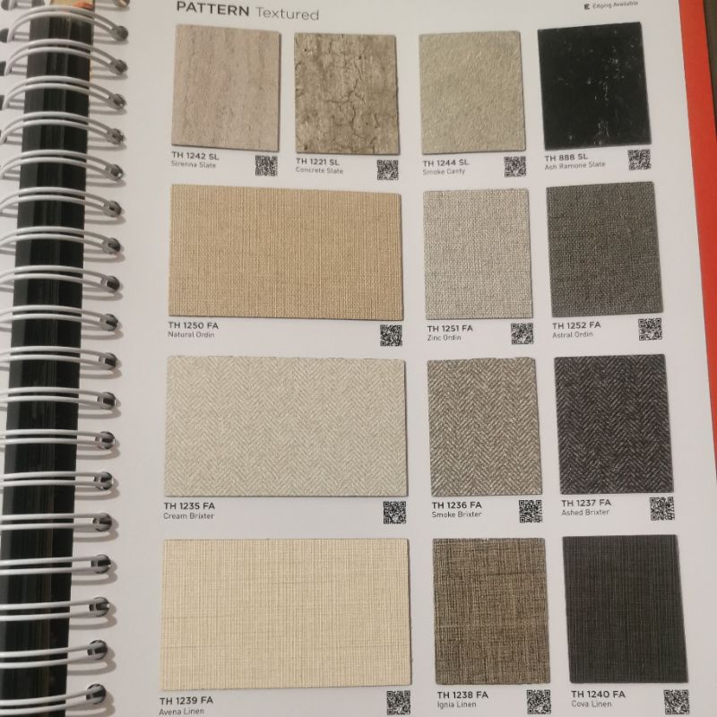 HPL TACO motif textured timbul embos linen tipe FA gojek grab area surabaya