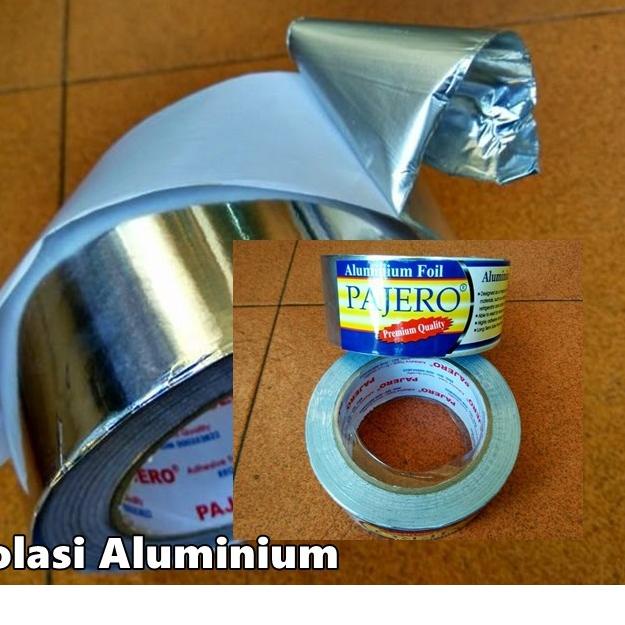 

➲ Lakban aluminium Premium PAJERO aluminium foil tape (500 celcius) isolasi panci parabola AC dll シ