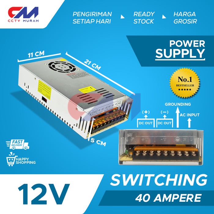 Power Supply Power Supply 12V/40A Switching
