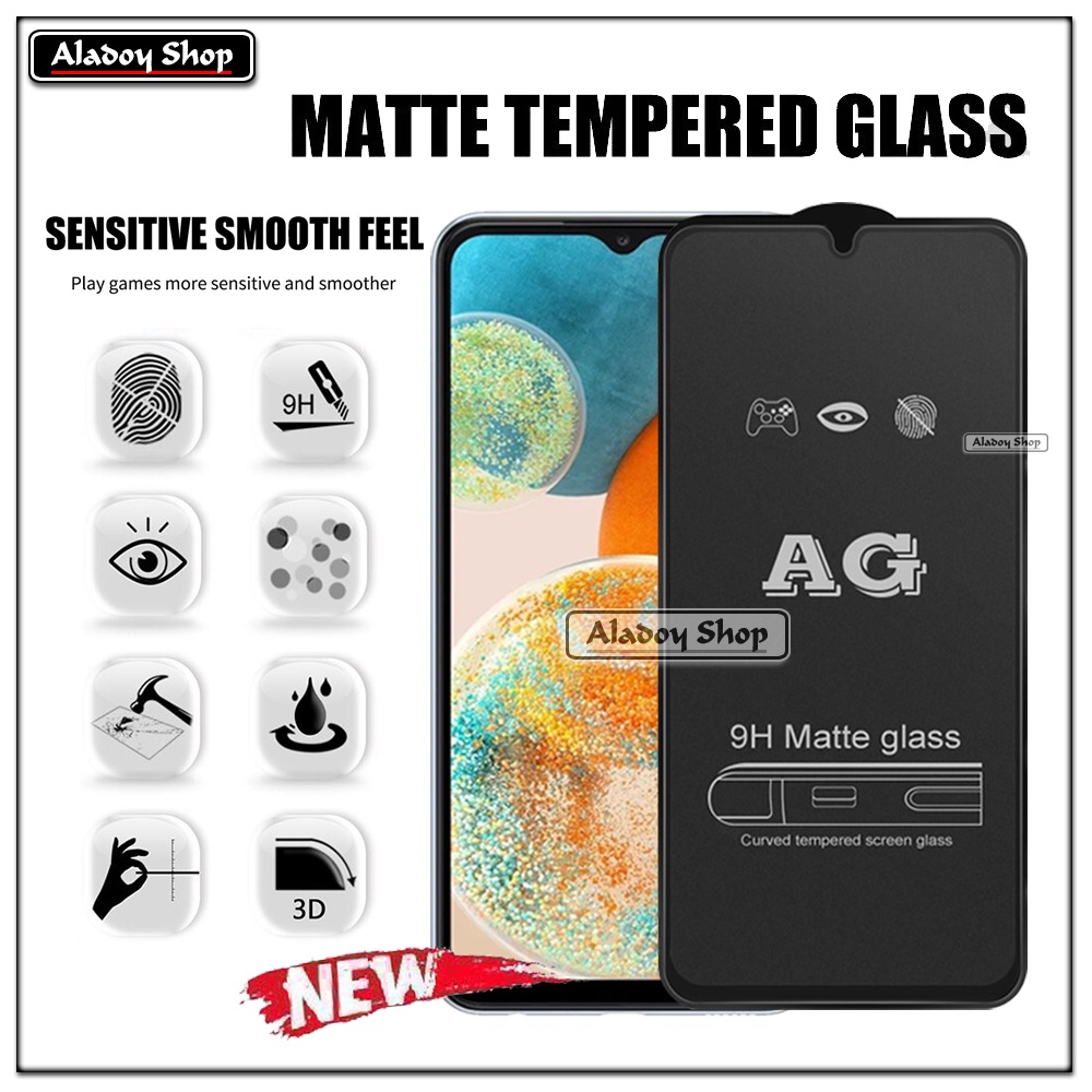 Samsung A23 5G PAKET 2IN1 Tempered Glass Matte Anti Glare Full Layar dan Tempered Glass Kamera